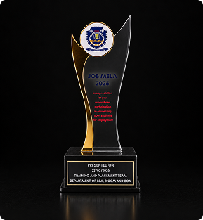 Job Mela Appreciation 2026 trophy