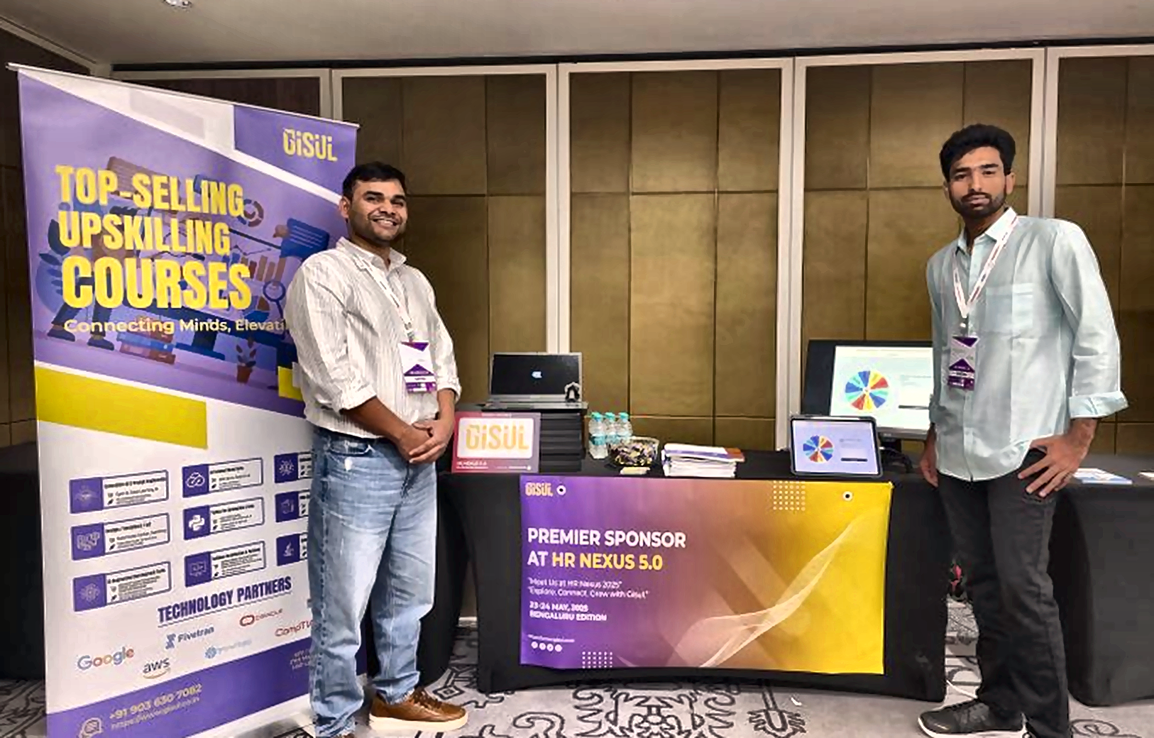 GISUL team at the HR Nexus 5.0 booth as premier sponsor